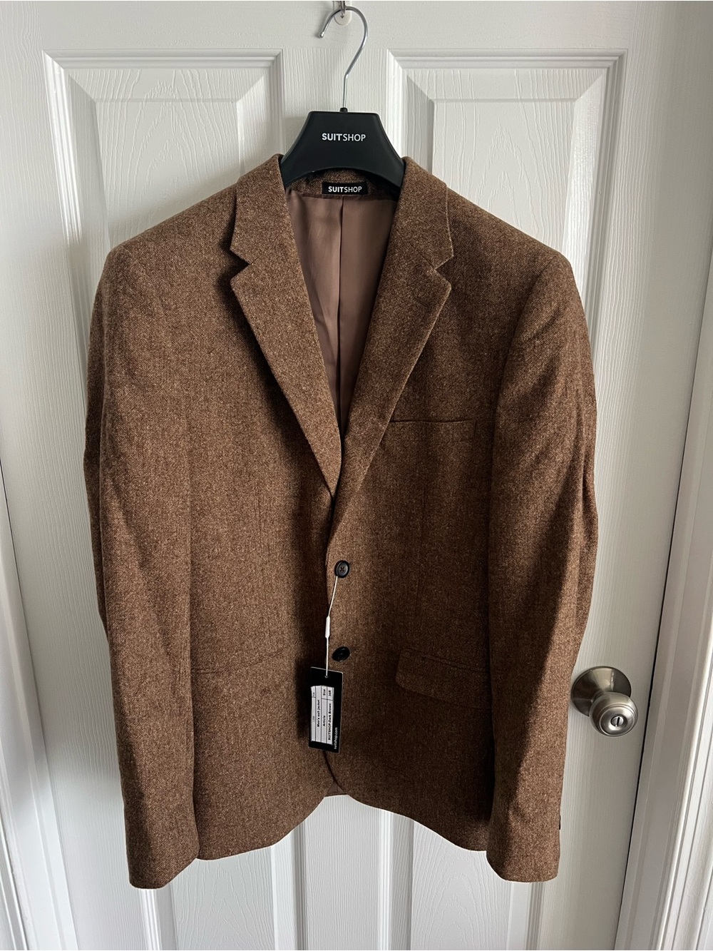 SuitShop Brown Tweed Suit Jacket